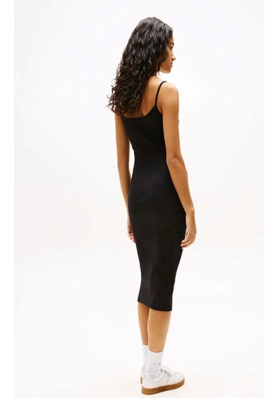 Tommy Hilfiger Tjw Scrıpt Strap Mıdı Dress Ext Çok Renkli