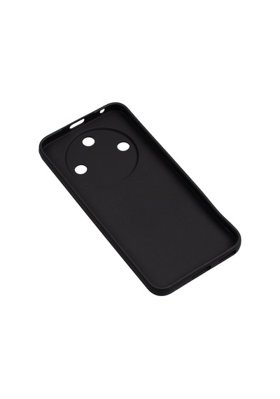 Kilifone - Honor Magic 8 Lite 5g Uyumlu Kılıf Mat Esnek Biye Silikon Kapak - Siyah - T40999