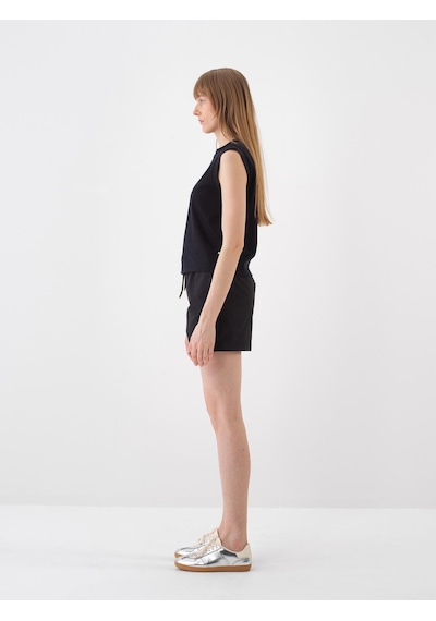 Xint Siyah Pamuk Dokulu Regular Fit Tişört 602439