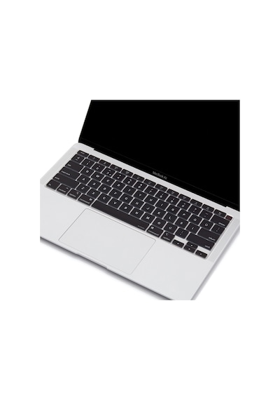 Apple Uyumlu MacBook Air 13Inc Klavye Koruyucu A2179 A2337 İngilizce Türkçe Siyah