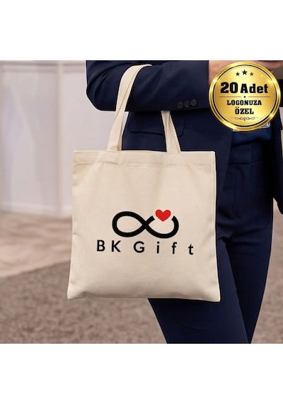 Logonuza Özel 20 Adet Ham Bez Çanta 23x23 Cm Küçük Boy Pamuk Promosyon Çanta Ham Renk