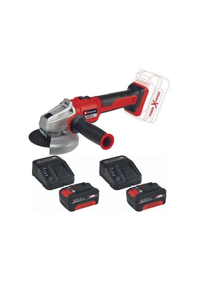 Einhell Axxio Q18/115 2x4.0AH Akülü Kömürsüz Avuç Taşlama Makinesi