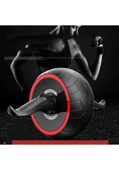 Ab Wheel Roller Geniş Karın Kası Tekerleği, Oto Frenli Fitness Gövde Egzersizi Tekerleği Spor Aleti