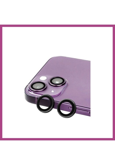 Gees Global İphone 15 Uyumlu Raze Metal Kamera Lens - Siyah Gbzs Siyah-
