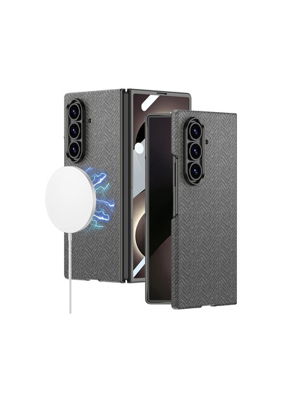 Samsung Galaxy Uyumlu Z Fold 8 Ultra Kılıf M-safe Şarj Özellikli Zore Kıpta Kpt-11 Sert Pc Kapak
