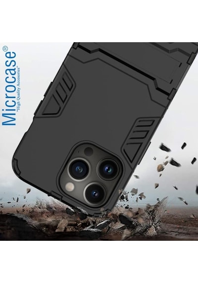 Microcase Apple Uyumlu iPhone 13 Pro Max Alfa Serisi Armor Standli Kilif 538151976