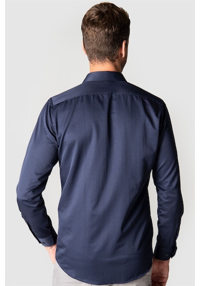 Tudors Modern Slim Fit Dar Kesim Düz Erkek Gömlek-24098 Lacivert