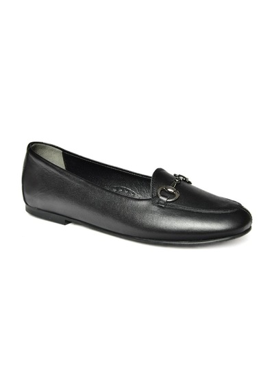 Fox Shoes R667001403 Siyah Hakiki Deri Babet Siyah