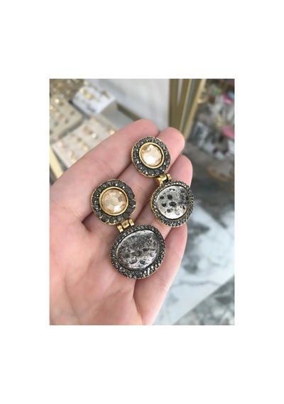 Tasarım Özel Seri Küpe Çok Renkli