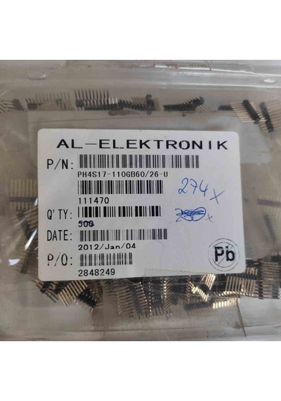Ph4s17-110gb60/26 Pın Socket Erkek Konnektör 34 Adet