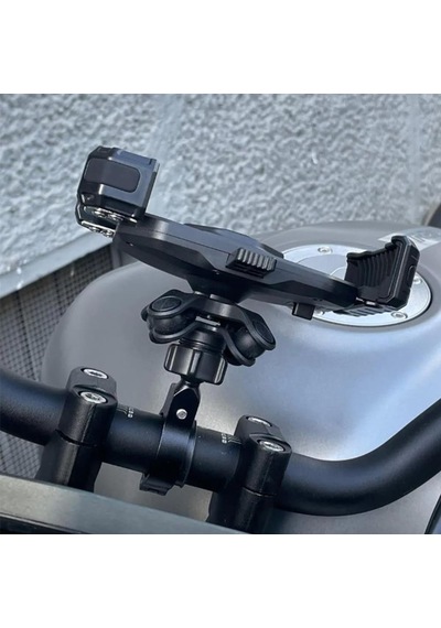 Oj Holder Grip Titreşim Önleyici Motosiklet Telefon Tutucu M285 Siyah