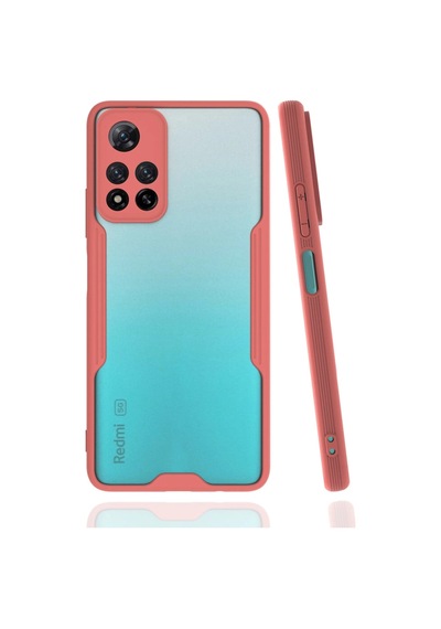 Newface - 847 - Xiaomi Redmi Note 11 Pro Plus 5g Kılıf Platin Silikon - Csmo-tex - - Pembe