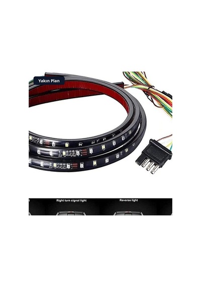 Trobus Bagaj Altı Kayan Led Sinyal Stop Park Off Road 4x4 150 Cm Kırmızı Beyaz