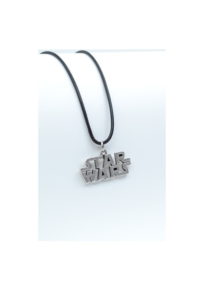 Star Wars Deri İp Kolye Gümüş