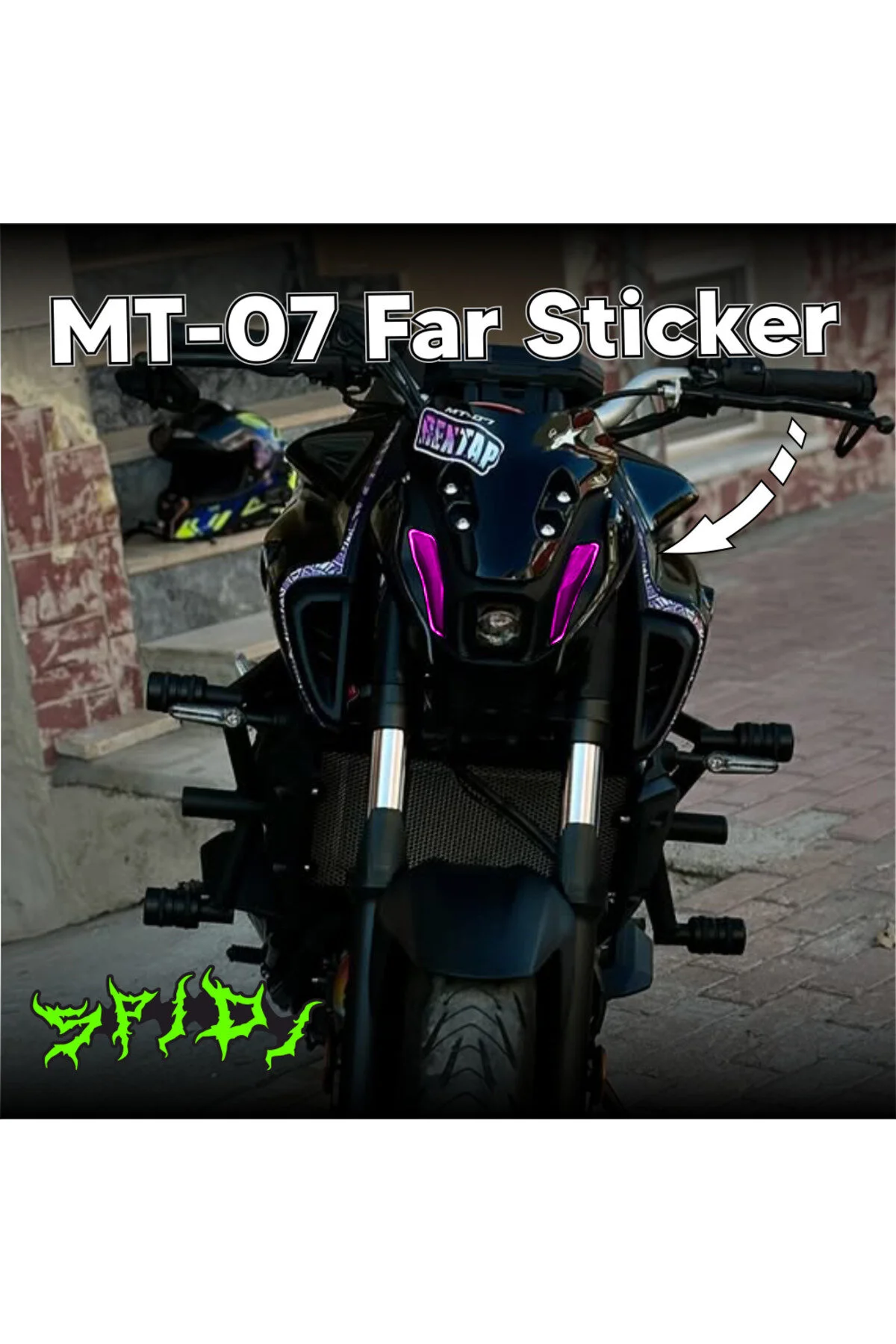 Mt-07 Mor Far Sticker