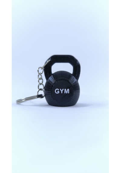 Spor Temalı 20kg Dumbbell, Kettlebell Ve Plaka Anahtarlık Seti
