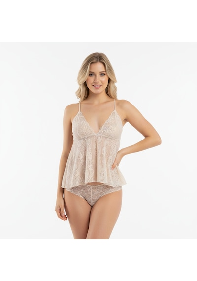 Bonbon Kadın Askılı Tül String 2 Li Set Bb2053 Açık Kahverengi Bonbon Kadın Askılı Tül String 2 Li Set Bb2053 Açık Kahverengi