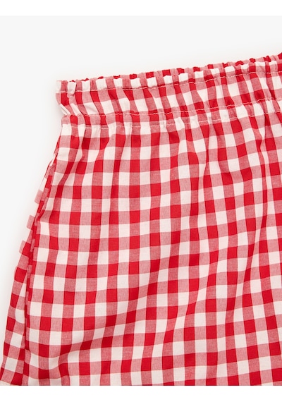 Koton Beli Lastikli Rahat Kalıp Pötikareli Şort Pijama Altı Kırmızı Ekose 6slk80064mw Kırmızı Ekoseli Koton Beli Lastikli Rahat Kalıp Pötikareli Şort Pijama Altı Kırmızı Ekose 6slk80064mw Kırmızı Ekoseli