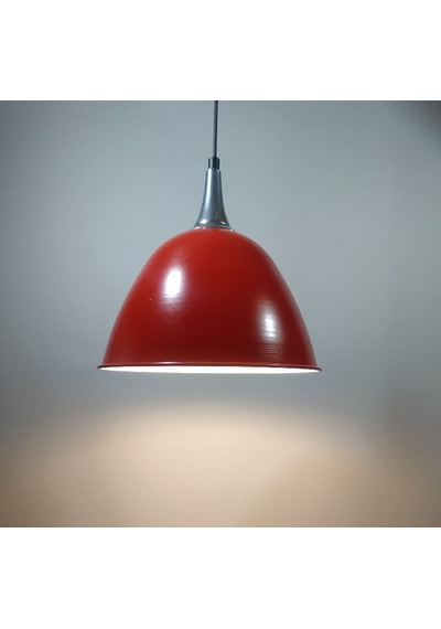 Mylights Vintage Rustik Kırmızı Gümüş Askılı Avize Trekli Sa