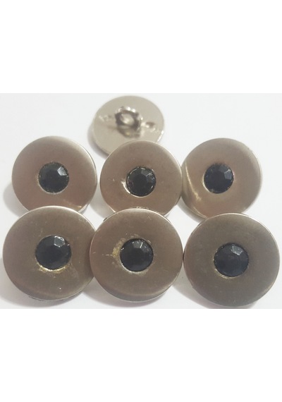 7 Adet 1.8 Cm. Siyah Taşlı Metal Düğme