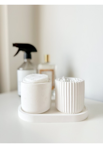 Bernami Biblo Pinterest Dekoratif Dikey Çizgili 3'lü Set , Banyo Seti