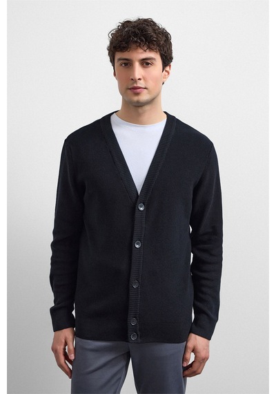 Backandbond Siyah Regular Fit Hırka