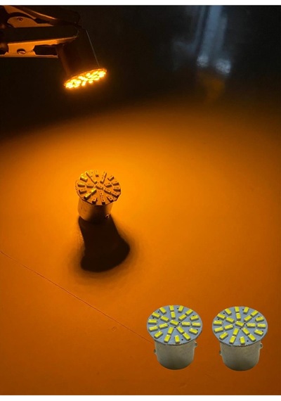 18 Led Çiçek 93 Tek Duy Turuncu