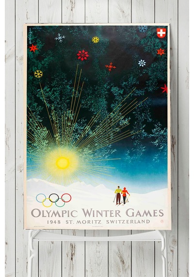 Olympic Winter Games Vintage Poster