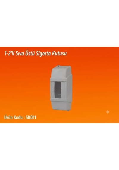 Sıva Üstü 1'li 2'li W Otomat Sgorta Şalter Kutusu Klima Kombi Şofben Uyumlu