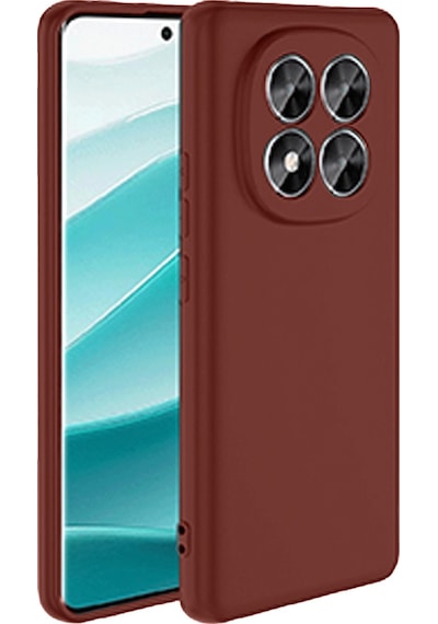 Xiaomi Redmi Note 15 Pro Plus 5g İle Uyumlu Kılıf Esnek Premium Yumuşak Silikon Telefon Kılıfı Kapak Bordo