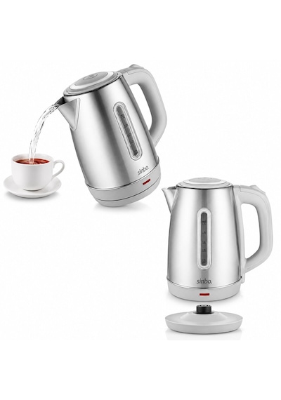 İnoks Çelik Kettle Su Isıtıcısı Kablosuz Kullanım 1.8lt 360 Dönebilme Otomatik Kapanma Sk-8031 563