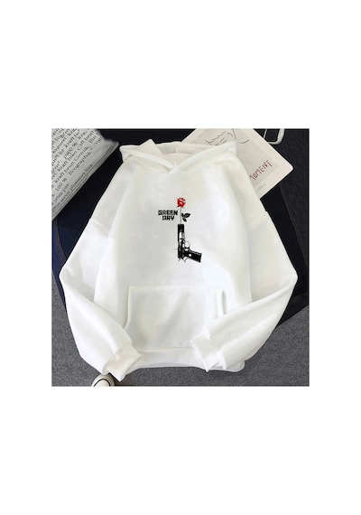 Tarzsokak Beyaz Unisex Müzik G-yeşil Gün Rock Band Estetik Hoodie Yakışıklı Serin Sweasweatshirt Çiftk