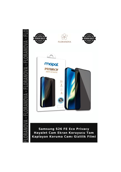 Samsung S26 Fe Eco Privacy Hayalet Cam Ekran Koruyucu Tam Kaplayan Koruma Camı Gizlilik Filmi