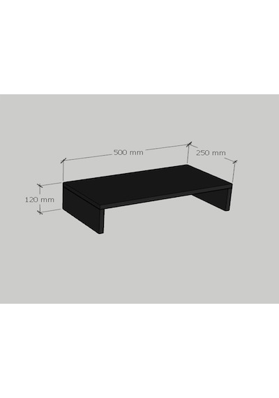 Emkawood Marry40 Monitör Yükseltici Laptop Standı Siyah