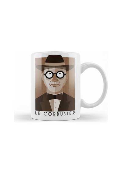 Le Corbusier Kupa Bardak Porselen Karışık