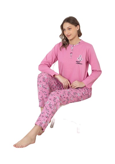 Abbas Erdem Erdem Pijama Takımı Dfn006 PEMBE