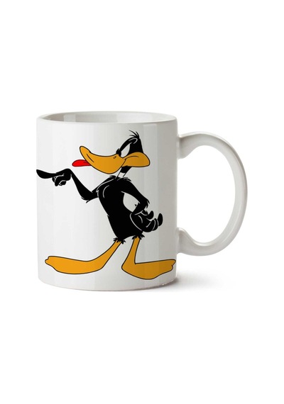 Daffy Duck Donald Duck Bugs Bunny Cartoon İki Tarafı Baskılı Kupa Bardak Çok Renkli