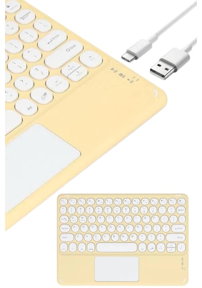 Touchpad Uyumlu Bluetooth Klavye Slim Kablosuz Wifi Q Klavye Najmaddin 23631858