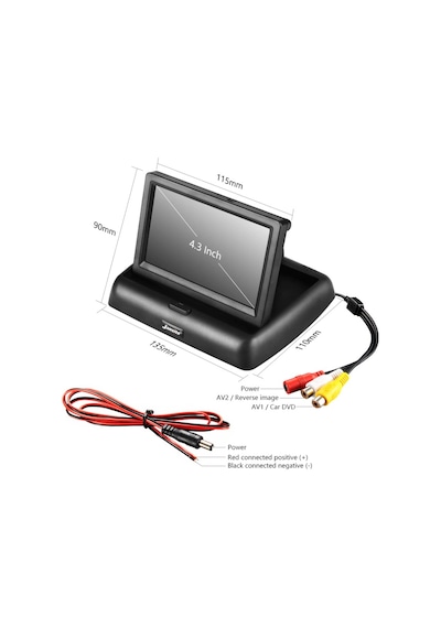 Geri Görüş Monitörü 4.3" Katlanabilir Ekran