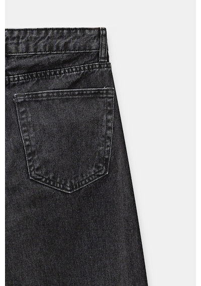 Sââde Kadın Yüksek Bel Wide Leg Bol Paça Jean Pantolon - '90 Vintage Siyah