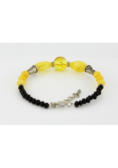 Kehribar Bayan Bileklik Özel Tasarım Ambergold Blk23-68 Çok Renkli