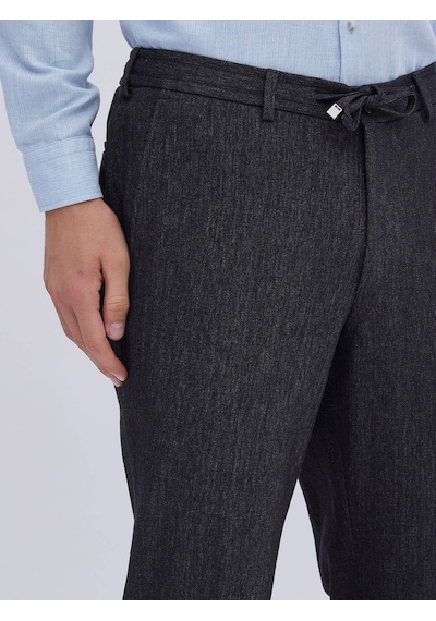Kip Siyah Düz Modern Fit Pamuk Karışımlı Takım Elbise Çok Renkli
