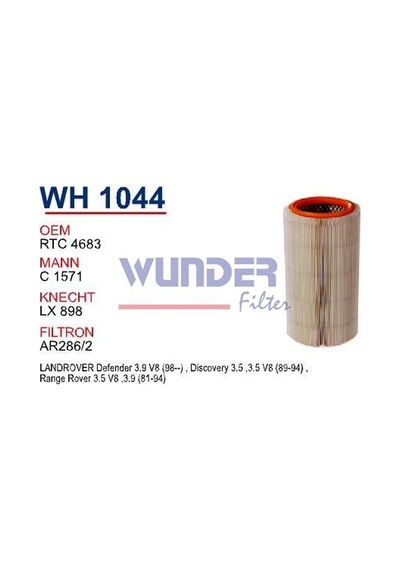 WUNDER WH1044 HAVA FİLTRESİ - LAND ROVER DEFENDER 3.5 V8-RANGE RO