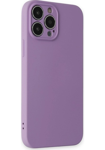 Newface - 262 - Apple iPhone Uyumlu 13 Pro Kılıf Nano İçi Kadife Silikon - - Csmo-tex - Koyu Lila