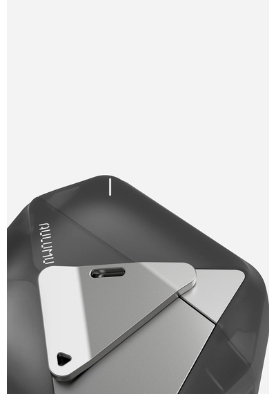 Apple Uyumlu Airpods 4 Geometrik Desenli Kilitleme Mekanizmalı Ve Askı İpli Kılıf A29 Antrasit