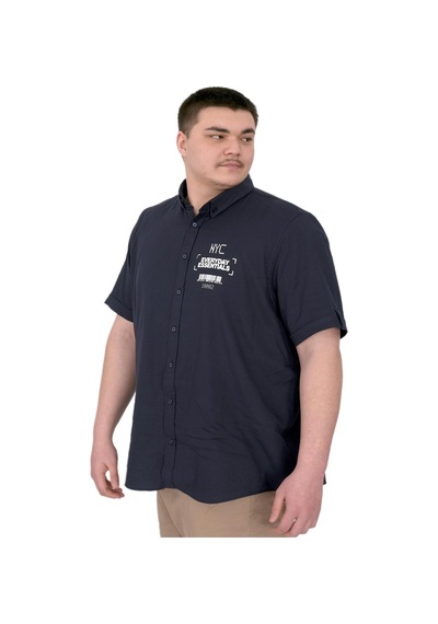 Mode Xl Büyük Beden Erkek Gabardin Gömlek Everyday Essentials U25602 Siyah Siyah