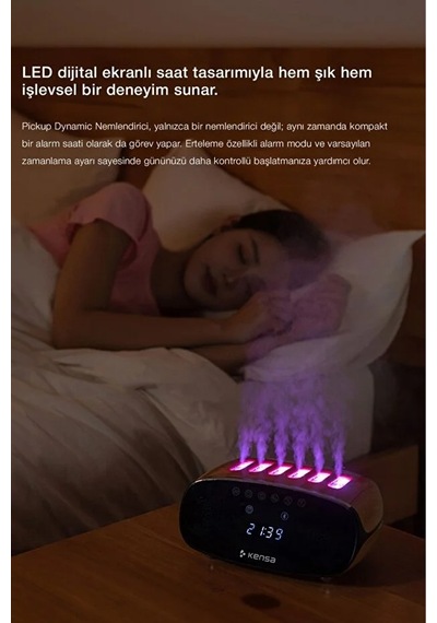 Bluetooth Hoparlörlü Aromaterapi Hava Nemlendirici 7 Renk , Çoklu Sis Çıkışlı, Kumandalı
