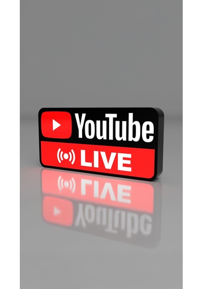 Youtube Live Dekoratif Aydınlatma Led Gece Lambası Çok Renkli