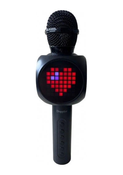 Doppler Tetris Karaoke Mikrofonu Ledli Ses Değiştirme Özellikli Işıklı Yeni