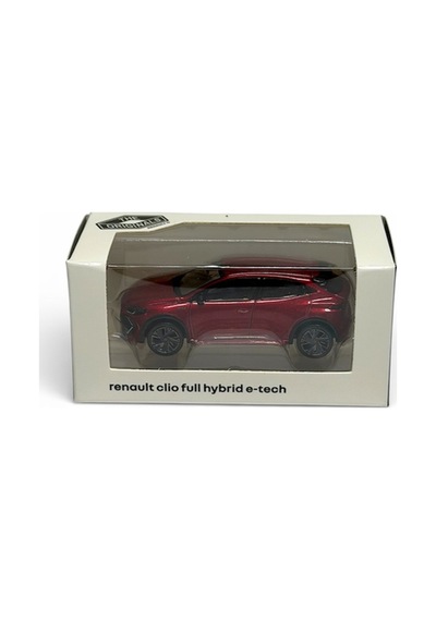 Renault Yeni Clio 6 Metal Araç Yakut Kırmızı 1:64 Ölçek